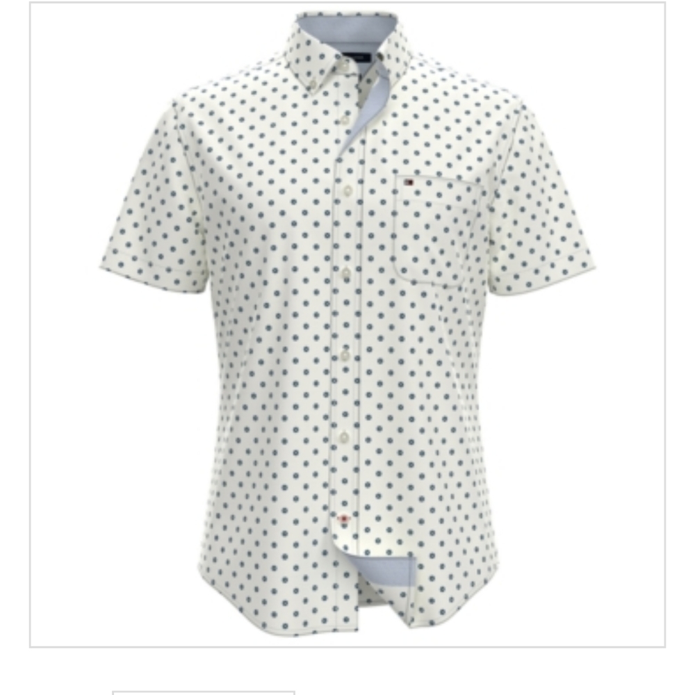 Tommy Hilfiger Men white short sleeve shirt